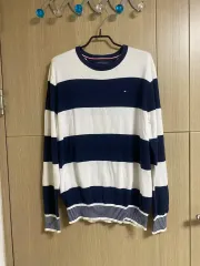 TOMMY Tommy Hilfiger トミーヒルフィガー コットン ストライプ ニット M サイズ
