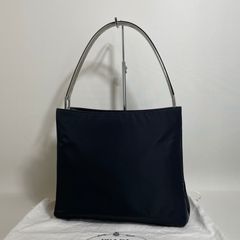 2601-177｜プラダ ワンショルダーバッグ ナイロン レザー ブラック 