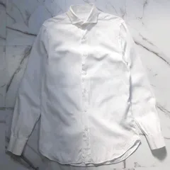 BOGLIOLI イタリア製 ジャージー ホリゾンタルカラー L/Sシャツ ホワイト ホワイト 38(M)のサムネイル
