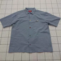 ◇ Θ コンバース CONVERSE オールスター 刺繍ロゴ 半袖シャツ Mサイズ メンズ E  【1601210004148】