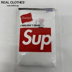 【未開封】Supreme×Hanes/シュプリーム×ヘインズ Tagless Tees(3 Pack)/タグレス Tシャツ 3枚入/XXL