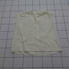 ◇ Θ エヌドット N. フレンチスリーブブラウス アイボリー系 M レディース E  【1601210004599】