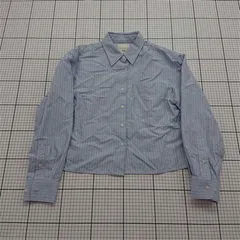 ◇ Θ JWアンダーソン UNIQLO コラボ ストライプシャツ ブルー系 L メンズ E  【1601210004575】