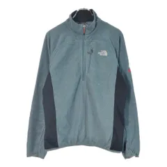 THE NORTH FACE ノースフェイス SUMMIT SERIES ハーフジップ フリースジャケット アウトドア ブルー(メンズ M)中古 古着 X2835