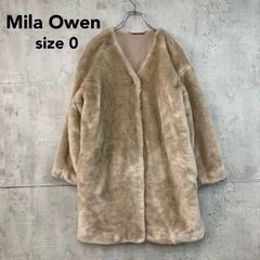 Mila Owen マルチマテリアルノーカラーファーコート♡新品未使用タグ