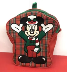 昭和レトロ 希少 当時物 1983年 東京ディズニーランド ミッキークリスマス・ファンタジー コスチューム バッグ リュック 非売品のサムネイル