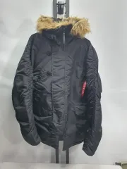 アルファ インダストリーズ N3B パーカ ダウン ジャケット ブラック