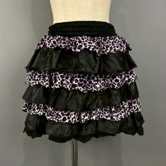 SUPER LOVERS Y2K スーパーラヴァーズ ミニスカート ミニスカ フリル ヒョウ柄 レオパード ピンク 平成ギャル フェアリーグランジ