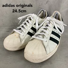 adidas originals アディダス オリジナルス スーパースター 80s 24.5cm B25963 スニーカー シューズ 靴 ホワイト ブラック 白 黒 ヴィンテージ 復刻 希少 レア 定番 人気 ★ ■■