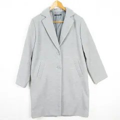 ワンウェイ one way ロング チェスターコート レーヨン F グレー kz13238