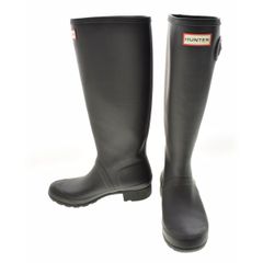 HUNTER ロングレインブーツ 黒 WFT2200RMA UK6 美品 - メルカリ