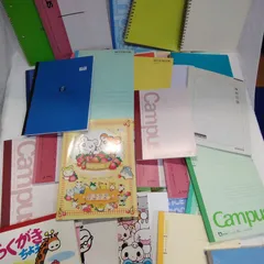 ノート 自由帳 らくがき帳 大量まとめ売り 方眼ノート 大学ノート リングノートなど 文房具 現状品 長期保管品 S399