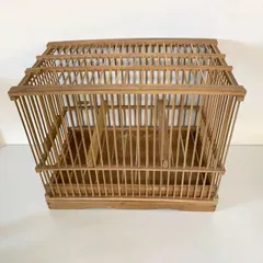 〇鳥籠 鳥かご 木製 昭和レトロ アンティーク