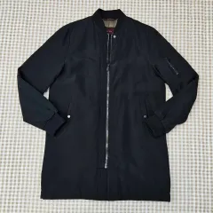 ザラ 季節の変わり目 ロング ジップアップ アウター メンズ100