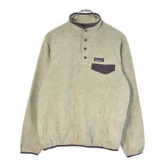 patagonia パタゴニア SYNCHILLA シンチラ スナップT フリースジャケット アウトドア グレー(メンズ M)中古 古着 X2841