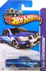 【中古】ミニカー 1/64 NISSAN TITAN(パープルメタリック×ブルー×ホワイト) 「Hot Wheels HW SHOWROOM」 [X1828]