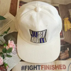 90s NIKE ヴィンテージ帽子 スナップバック ランニングキャップ 新品 56M