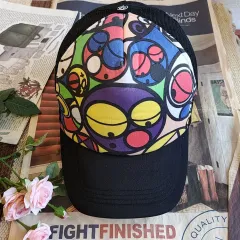 キャラクター プリンティング ヴィンテージ帽子 メッシュ トラッカー キャップ帽子 F