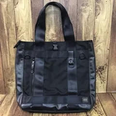 PORTER HEAT ポーター ヒート 2WAY トートバッグ ブラック ※マグライト欠品【F0232-004】