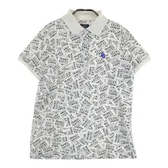 サイズ：1 PEARLY GATES パーリーゲイツ  半袖ポロシャツ 総柄 ホワイト系 [240101611623] ゴルフウェア レディース ストスト