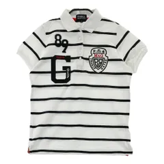 サイズ：1 PEARLY GATES パーリーゲイツ  半袖ポロシャツ ボーダー柄 ホワイト系 [240101615613] ゴルフウェア レディース ストスト