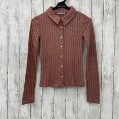 【 ZARA 】ザラ ピンクマール リブニット カーディガン