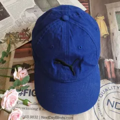 プーマ ヴィンテージ 帽子 コットン トラッカー キャップ ブルー キッズ