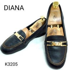 希少【kanna】スタッズ シボ革 レザーローファー 22.5cm スペイン製 