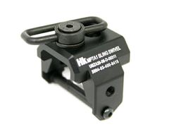 [ワケアリ][3方向付け替え可能]アルミスリングスイベルエンド BK東京マルイMP7用 検)VFCG&PKSCARES