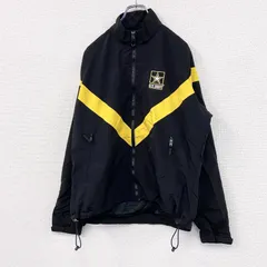 古着 used　U.S.ARMY　米軍　トレーニングジャケット　ナイロンジャケット 　ミリタリー　黒　ブラック　Mサイズ