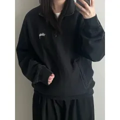 STUSSY ハーフジップ スウェット