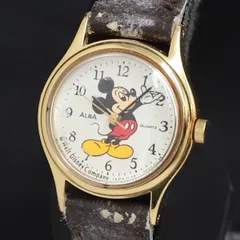 QZ セイコー アルバ V811-0250 ディズニー ミッキーマウス 白文字盤 レディース腕時計 2000000 NSK KRK