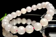 【１点物】希少カラー◇ミャンマー産 ラベンダー翡翠　8.5mm　ブレスレット パワーストーン 天然石 _MC4449
