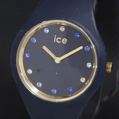 QZ 石付 アイスウォッチ 016.301 ネイビー文字盤 レディース腕時計 2000000 NSK KRK