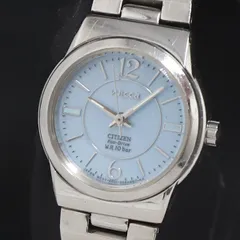 ソーラー シチズン ウィッカ E031-S039347 青文字盤 レディース腕時計 2000000 NSK KRK