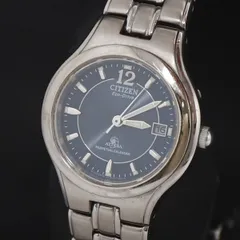 ソーラー シチズン アテッサ B110-T008399 ネイビー文字盤 デイト レディース腕時計 2000000 NSK KRK