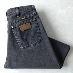 ■古着 Wrangler ラングラー ブラックジーンズ デニムパンツ 黒 W31L32【L5514】