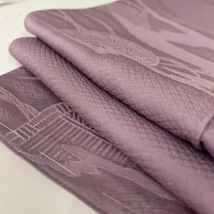 色無地 裄67.5 一つ紋 上品な地紋 正絹 着物 MK-3674