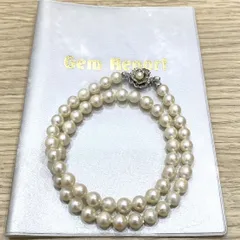 本真珠 パールネックレス シルバー