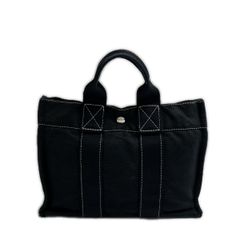 HERMÈS エルメス ドーヴィルPM ネイビー キャンバス トート 正規品