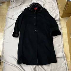 LORITTI ロリッティ　チェスターコート　ロング丈　カシミヤ100% レディース　Mサイズ　ブラック　黒