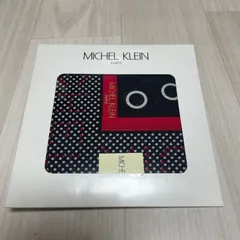 未使用 MICHEL KLEIN ミッシェルクラン ドット柄 ハンカチ 綿100% 日本製
