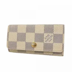 【6ae6212】ルイヴィトン キーケース ダミエ・アズール ミュルティクレ4 N60020 ホワイト【中古】メンズ レディース ユニセックス