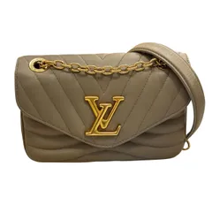 ルイヴィトン Louis Vuitton M20838 ニューウェーブ PM ゴールドチェーン ショルダーバッグ ベージュ ♯1146010015