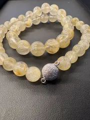 ルチルクォーツ天然石 ネックレス