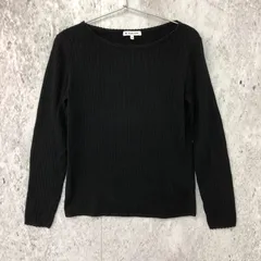 GLOBAL WORK グローバルワーク 長袖 リブ ニット ブラック Mサイズ 〇◇