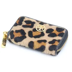  トリーバーチ ラウンドファスナー アニマルカラー パンサー ヒョウ柄 GP金具 ブランド 小物 2000000 NSK KMR