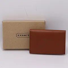 箱付 良品 コーチ パスケース レザー ブラウンカラー ファッション ブランド小物 2000000 NSK MST