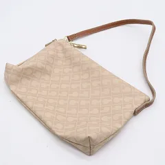 良品 ゲラルディーニ ソフティ モノグラム ブラウンカラー ポシェット ファッション小物 レディース 2000000 NSK KMT