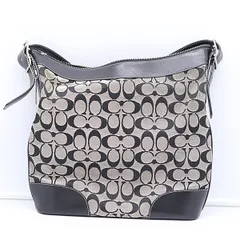 コーチ シグネチャー 6346 キャンバス ブラックレザー ワンショルダーバッグ  ブランド ファッション 2000000 NSK MTY